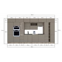 Bucatarie ZONE B 460 FRONT MDF K002 / decor 200